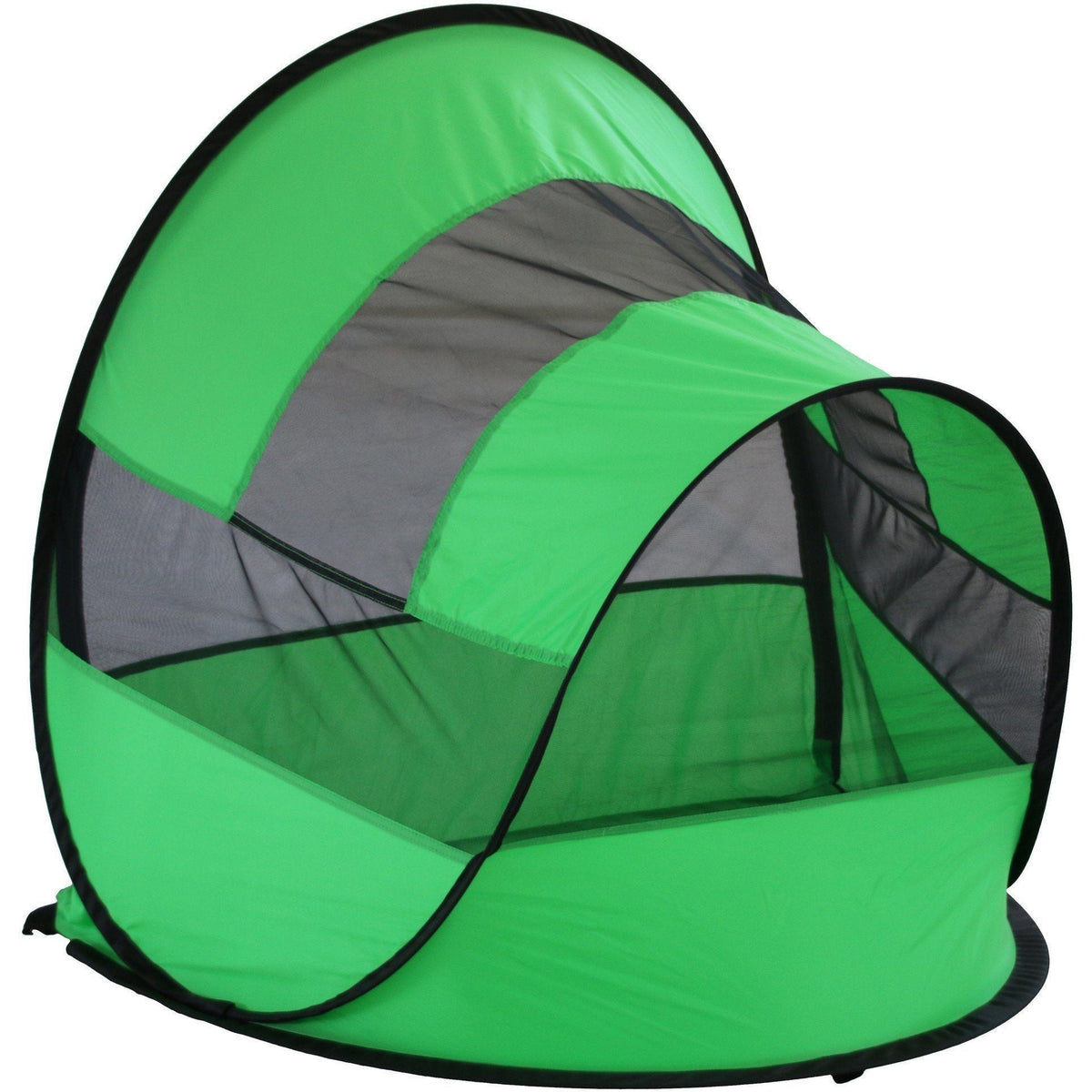 Pet Life ® 'Modern Curved' Wire-Folding Collapsible Travel Lightweight Pet Dog Crate Tent w/ Travel Bag