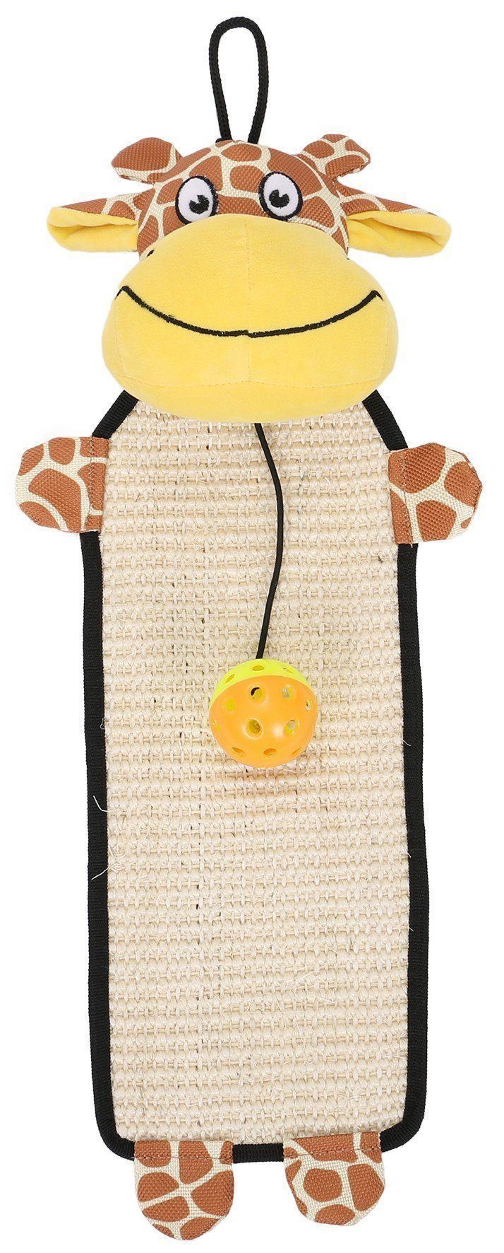 Pet Life ® 'Paw-Pleasant' Hanging Sisal & Jute Carpet Kitty Cat Scratcher with Toy