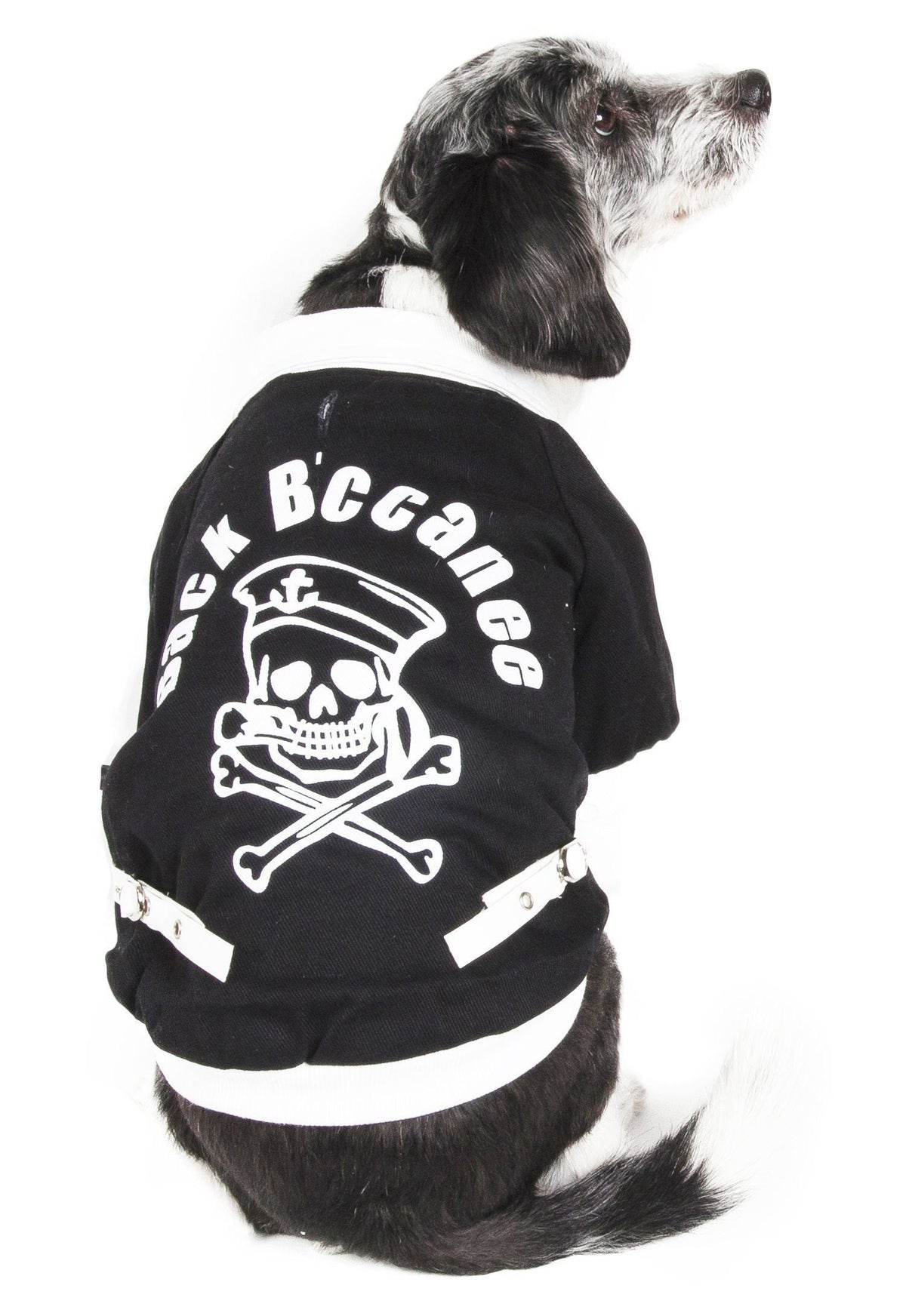 Pet Life ® 'Varsity-Barkcity' Buckled Collared Dog Coat Jacket