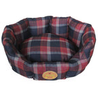 Pet Life ® 'Wick-Away' Wick-proof Nano-Silver and Anti-Bacterial Water Resistant Rounded Circular Pet Dog Bed Lounge