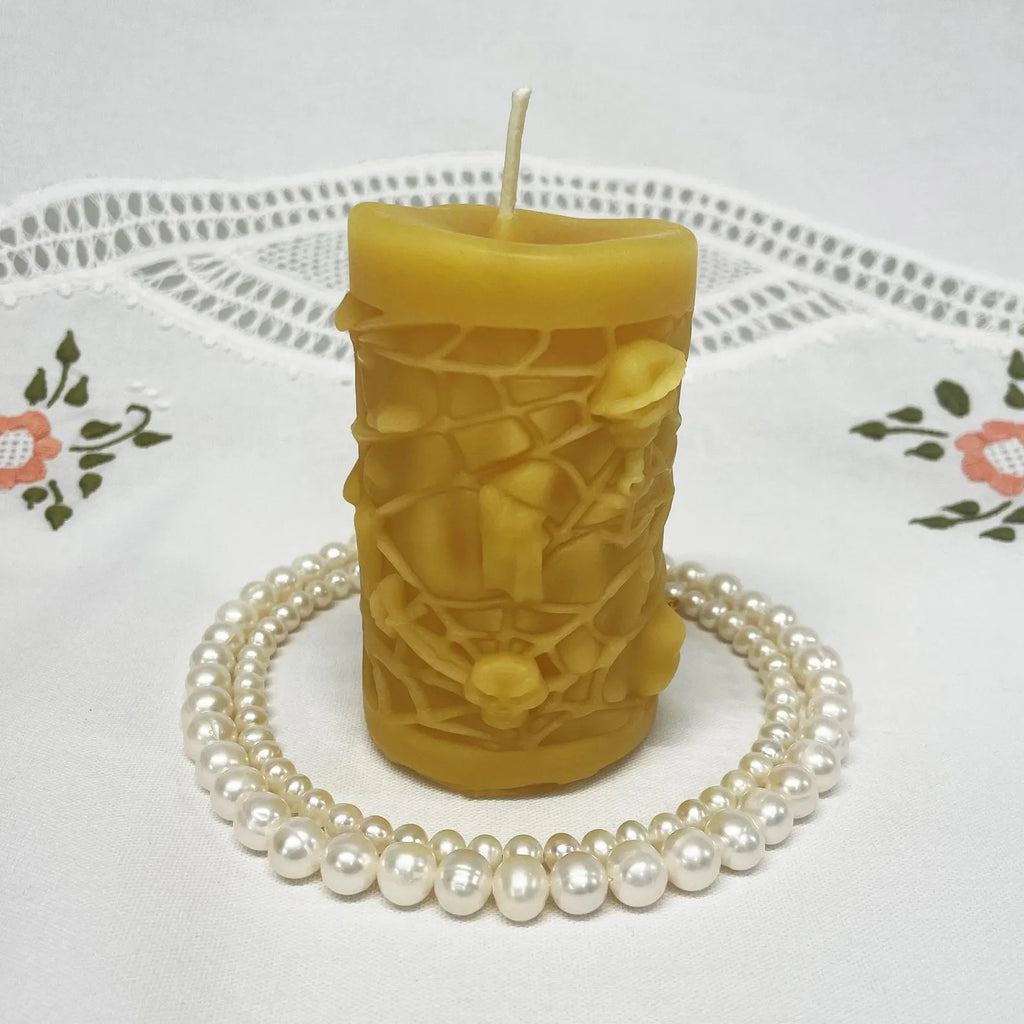 Pirates Pillar Halloween Beeswax Candle