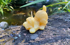 Playing Puppy Beeswax Candle