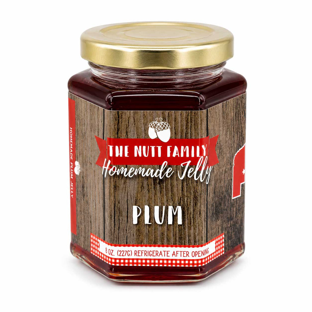 Plum Jelly | Pack of 4 | 9 oz | Nutt Family Jams & Jellies