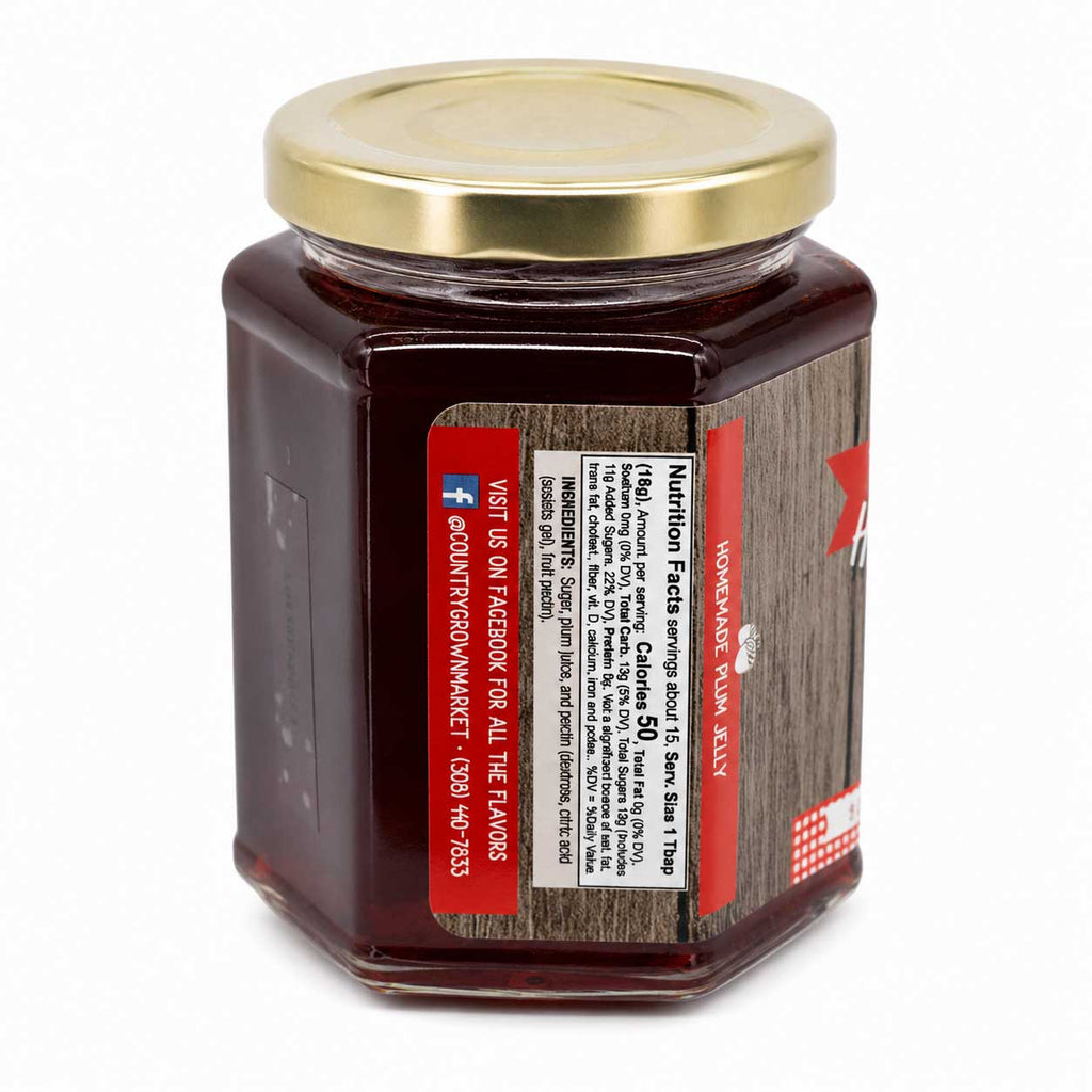 Plum Jelly | Pack of 3 | 9 oz | Nutt Family Jams & Jellies