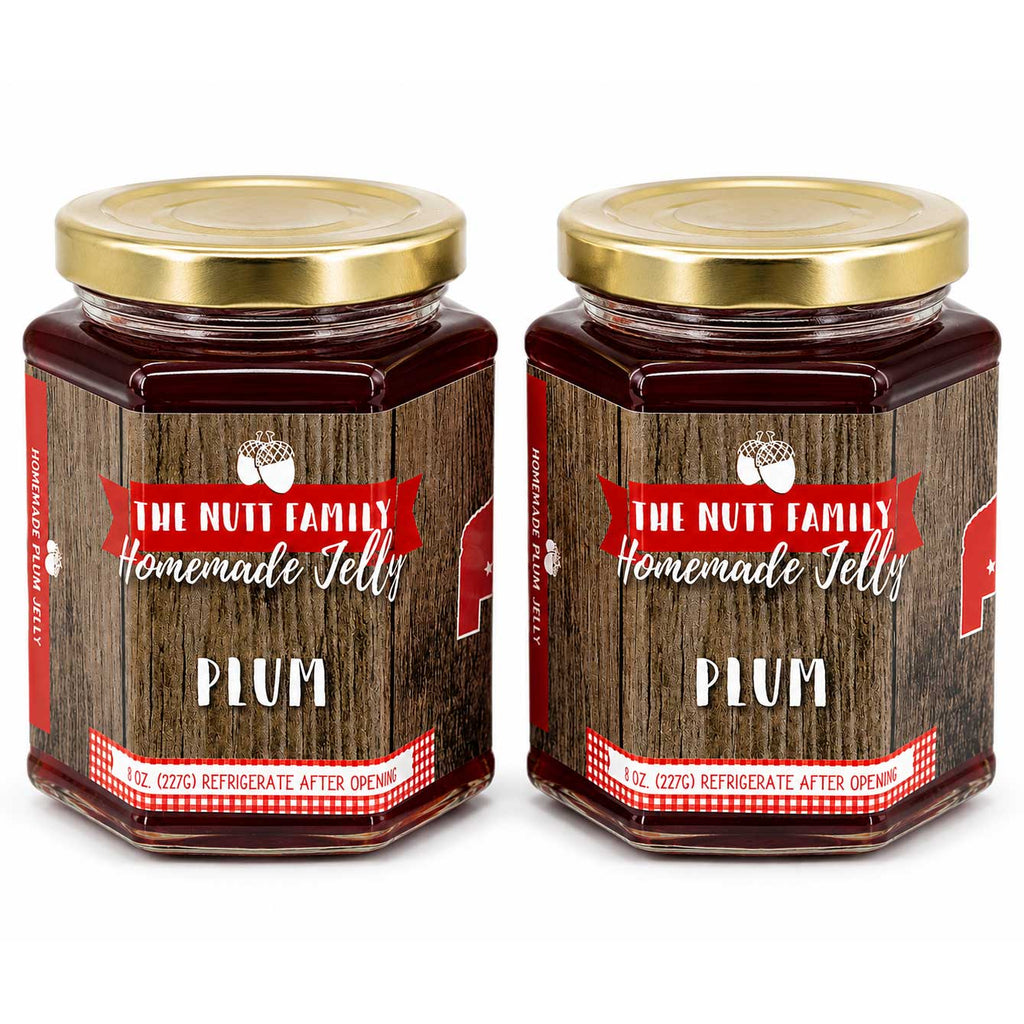 Plum Jelly | Pack of 2 | 9 oz | Nutt Family Jams & Jellies