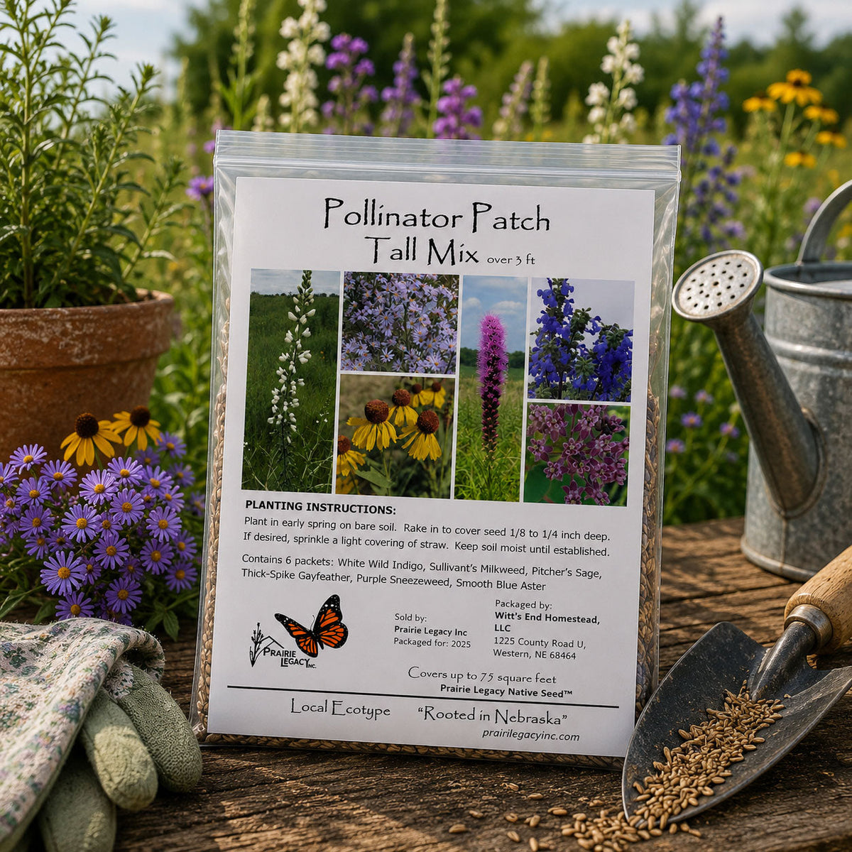 Pollinator Wildflower Bundle | Tall & Short Mini Mixes | Prairie Legacy Inc.