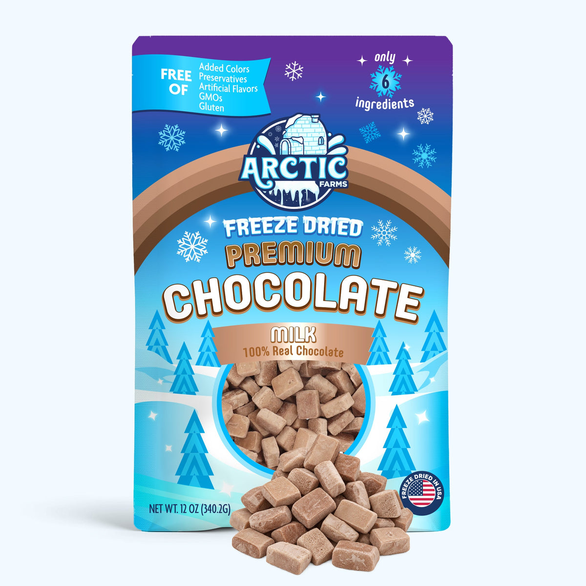 Freeze Dried Premium Belgian Milk Chocolate