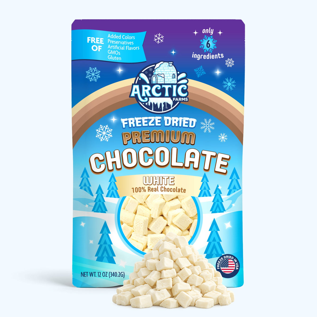 Freeze Dried Premium Belgian White Chocolate