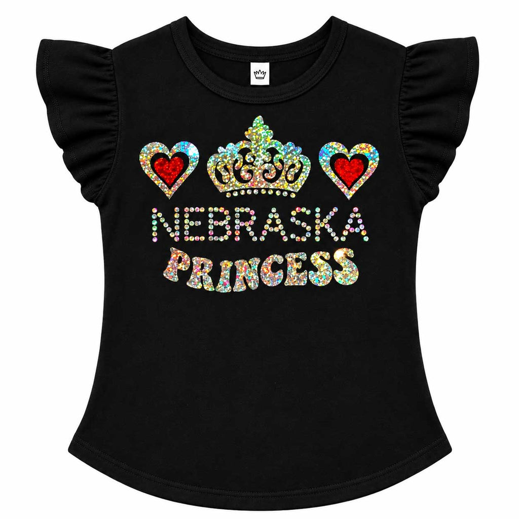 Nebraska Princess Holographic Youth T-Shirt | Multiple Sizes | Nature Finds & Designs