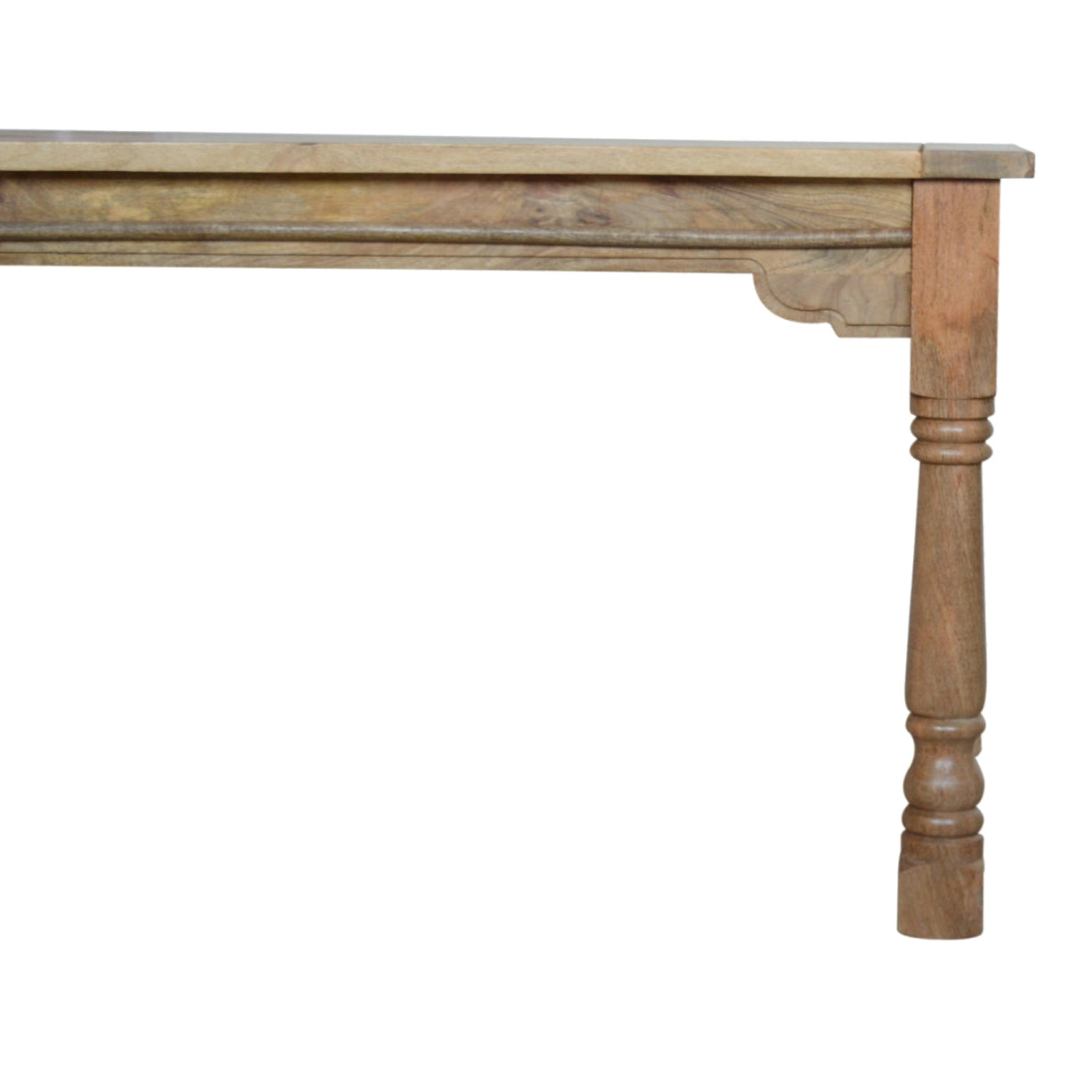 Granary Extension Solid Mango Wood Dining Table – Oak-Ish Finish