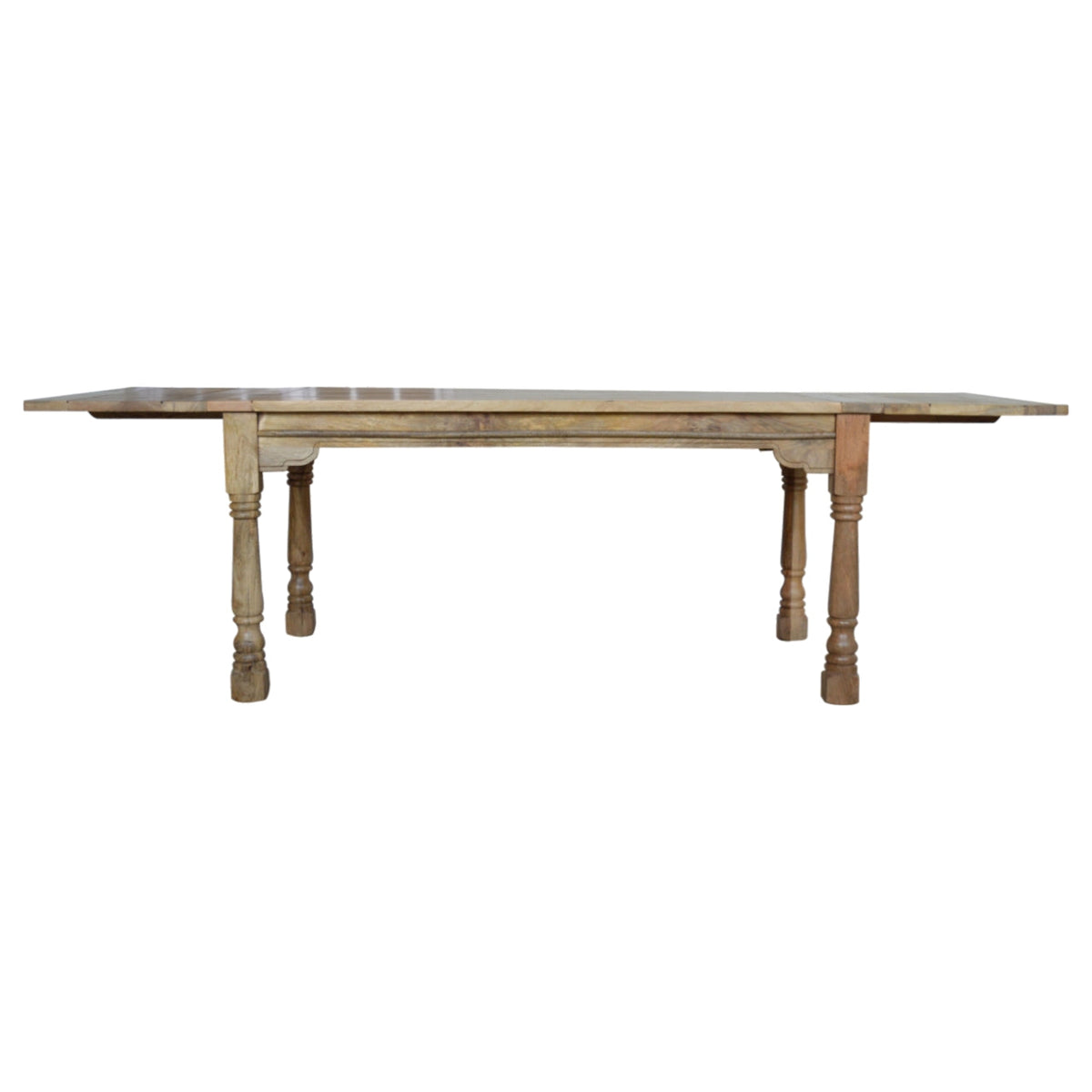 Granary Extension Solid Mango Wood Dining Table – Oak-Ish Finish