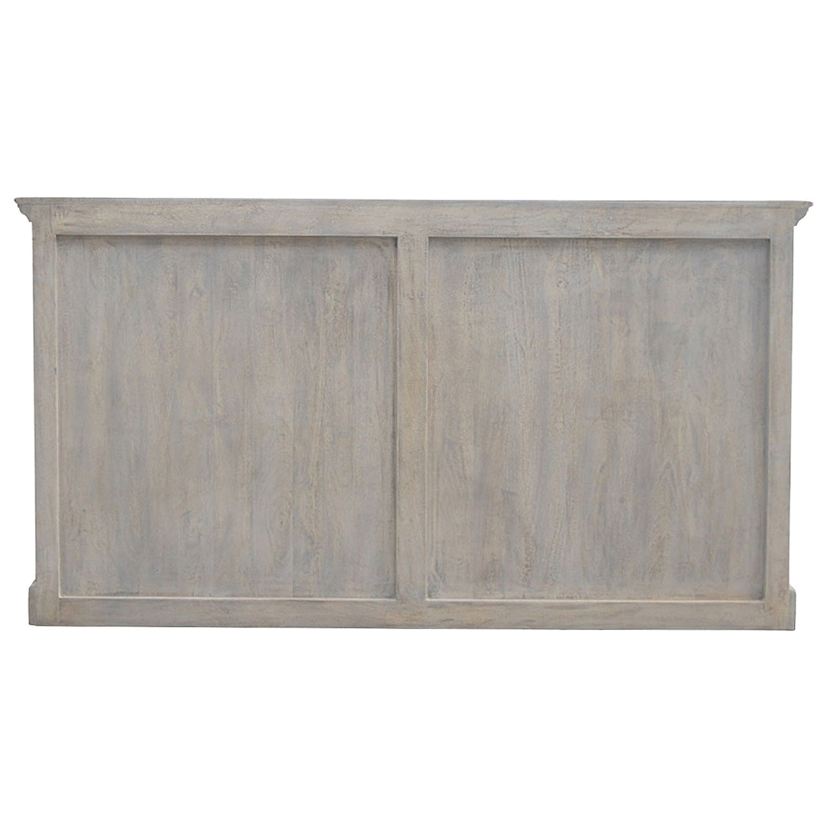 Solid Mango Wood Sideboard – Stone Acid-Wash Finish, Glazed Doors & Drawers