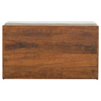 Solid Mango Wood Shoe Storage Bench – Mud Linen Seat for 6–8 Pairs