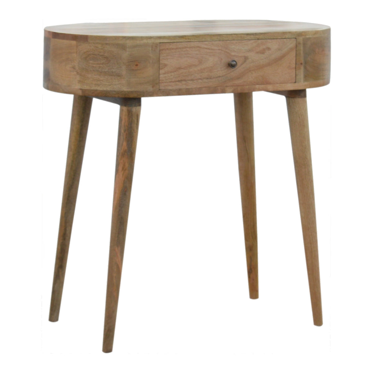 Albion Solid Mango Wood Console – Oak-Ish Finish