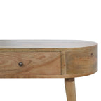 Albion Solid Mango Wood Console – Oak-Ish Finish