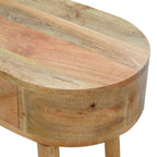 Albion Solid Mango Wood Console – Oak-Ish Finish