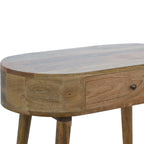 Albion Solid Mango Wood Console – Oak-Ish Finish