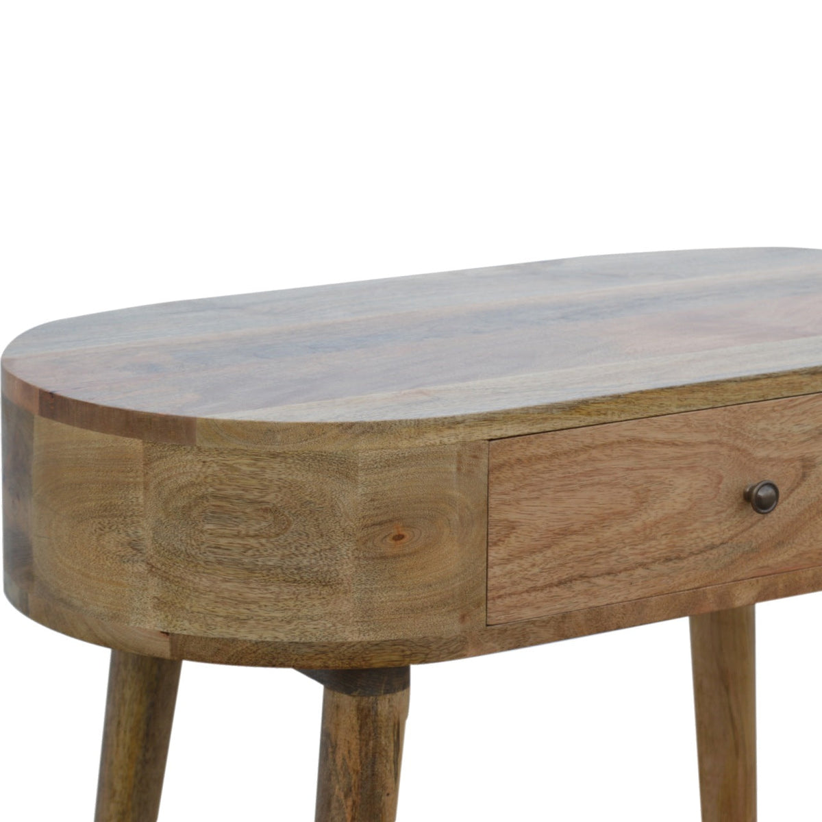 Albion Solid Mango Wood Console – Oak-Ish Finish