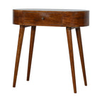 Albion Solid Mango Wood Console – Chestnut Finish