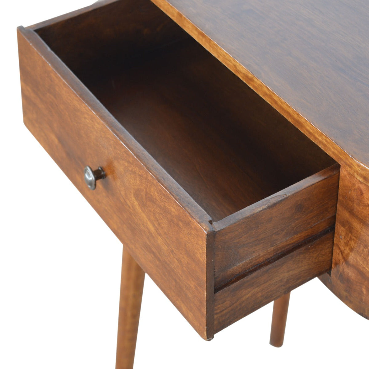 Albion Solid Mango Wood Console – Chestnut Finish