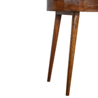 Albion Solid Mango Wood Console – Chestnut Finish