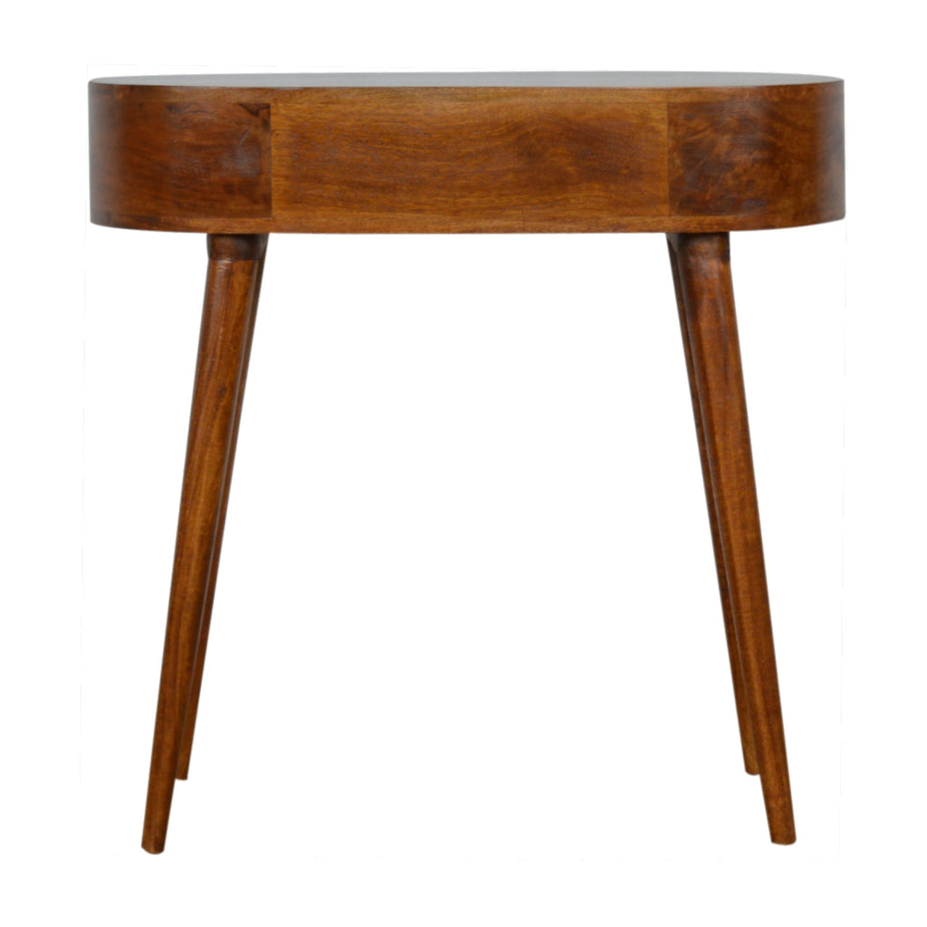 Albion Solid Mango Wood Console – Chestnut Finish