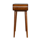 London Solid Mango Wood Console Table – Chestnut Finish, 2 Drawers