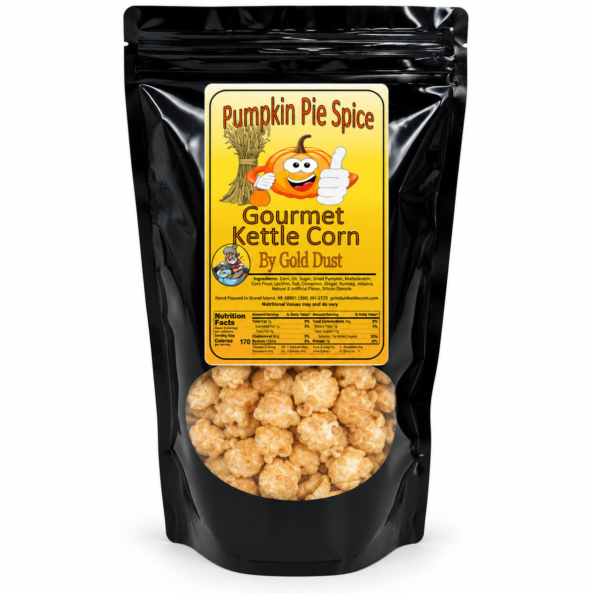 Pumpkin Pie Spice Popcorn | 7 oz | Gold Dust Kettle Corn