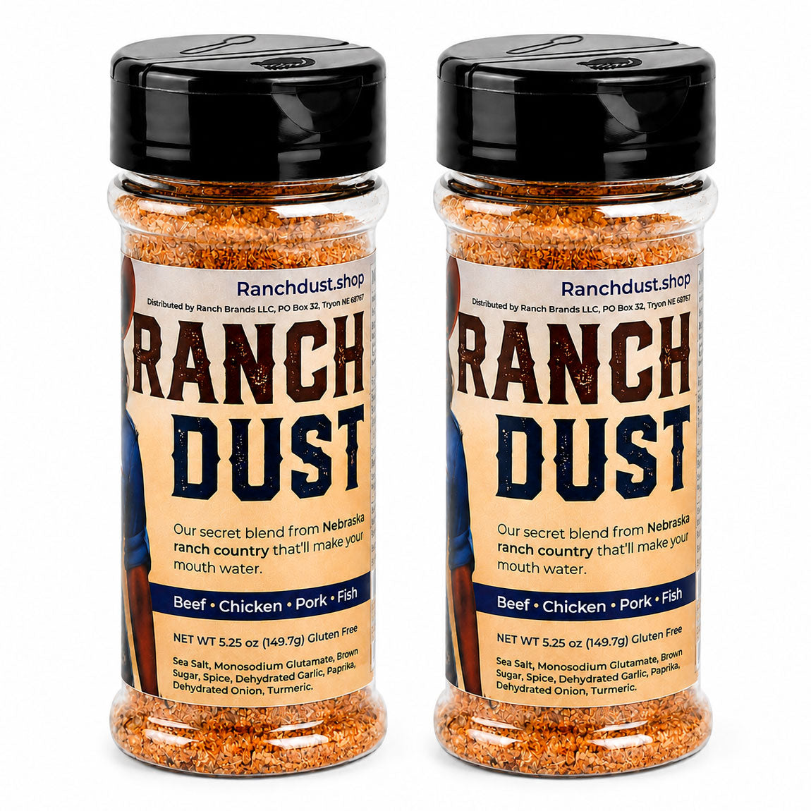 Ranch Dust Seasoning | Pack of 2 | 5.25 oz | Ranch Brands LLC