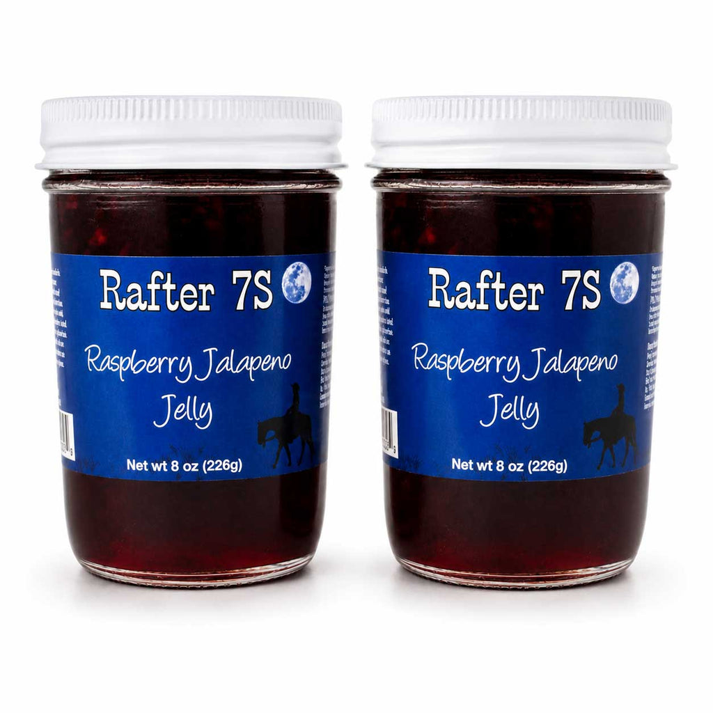 Raspberry Jalapeno Jelly | Pack of 2 | 8 oz | Rafter 7S
