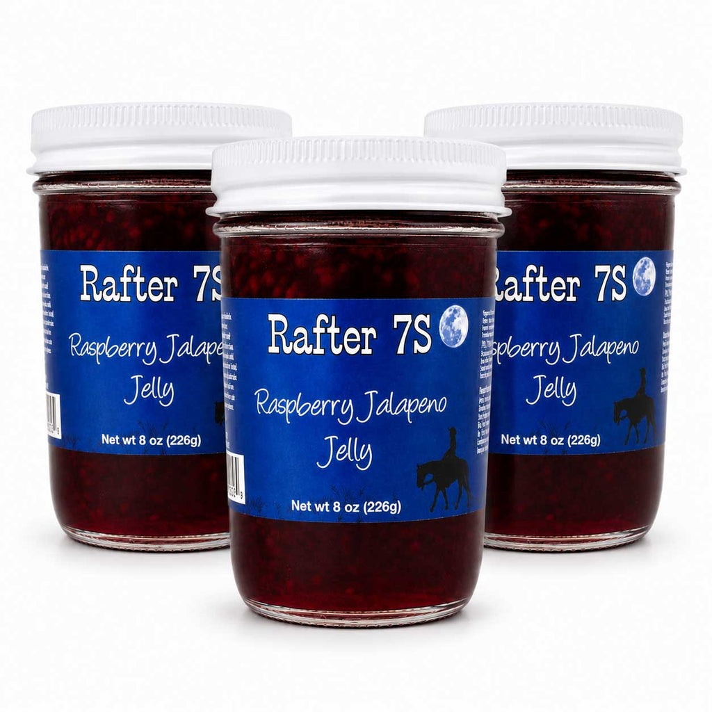 Raspberry Jalapeno Jelly | Pack of 3 | 8 oz | Rafter 7S