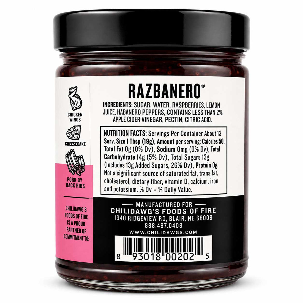 Razbanero Pepper Spread | Pack of 2 | 9 oz | Gluten Free | Chili Dawg's Foods of Fire