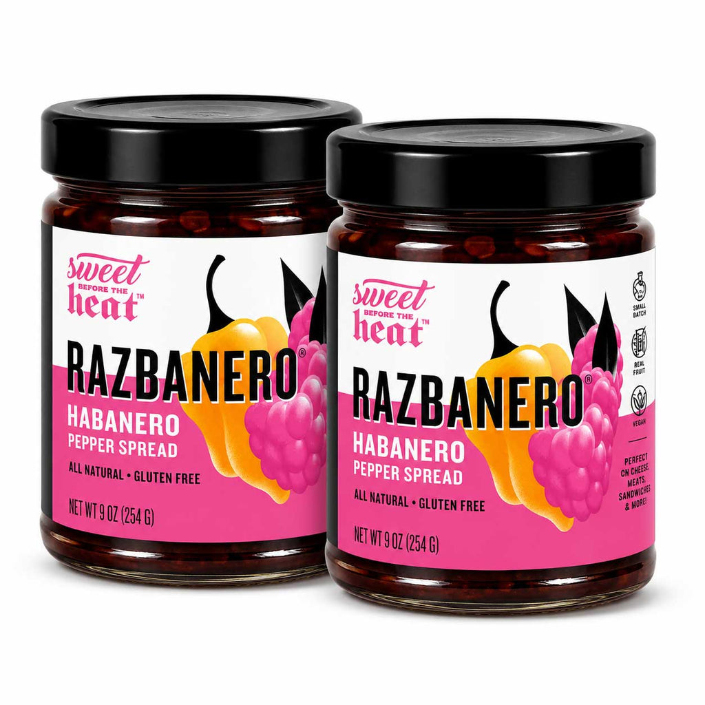 Razbanero Pepper Spread | Pack of 2 | 9 oz | Gluten Free | Chili Dawg's Foods of Fire