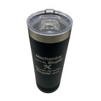 Stainless Steel Skinny Tumbler | "Mechanics Can't Fix Stupid But Can Fix What Stupid Does" | 22 oz | Multiple Colors | RCK Creations & More