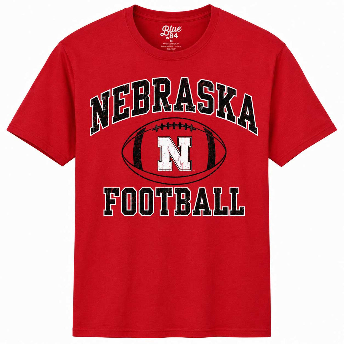 Unisex Husker Football Red T-Shirt | Multiple Sizes | Blue 84