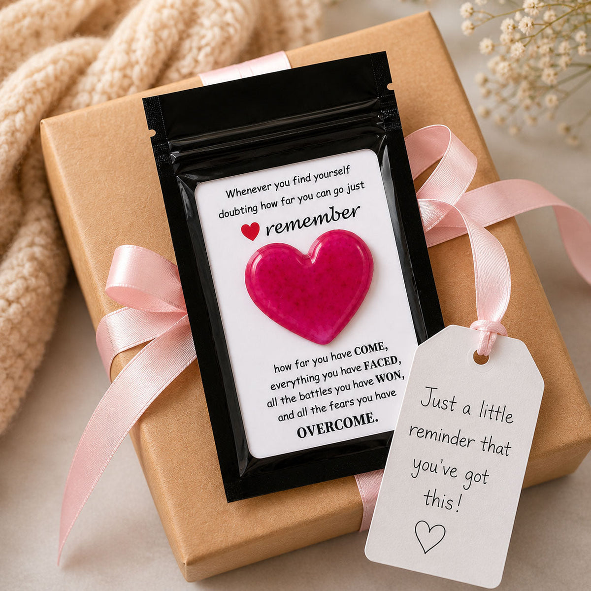 Remember Heart Charm | Multiple Color Options | Color Crete Creations