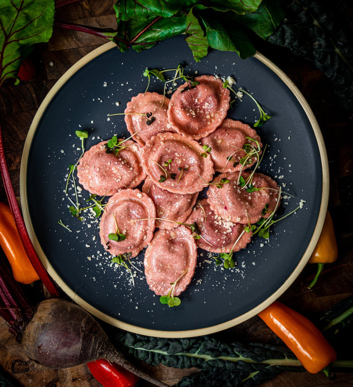 Roasted Beet Ravioli