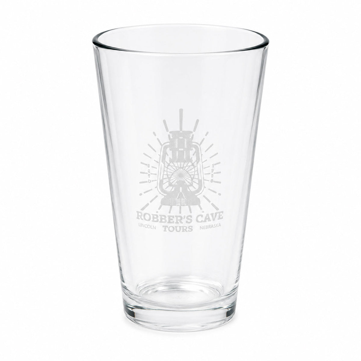 Robber's Cave Pint Glass | Pack of 4 | 16 oz | Robber's Cave