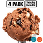Rocky Road Ice Cream | Pack of 4 | One Pint | Gluten Free | Shipping Included | eCreamery