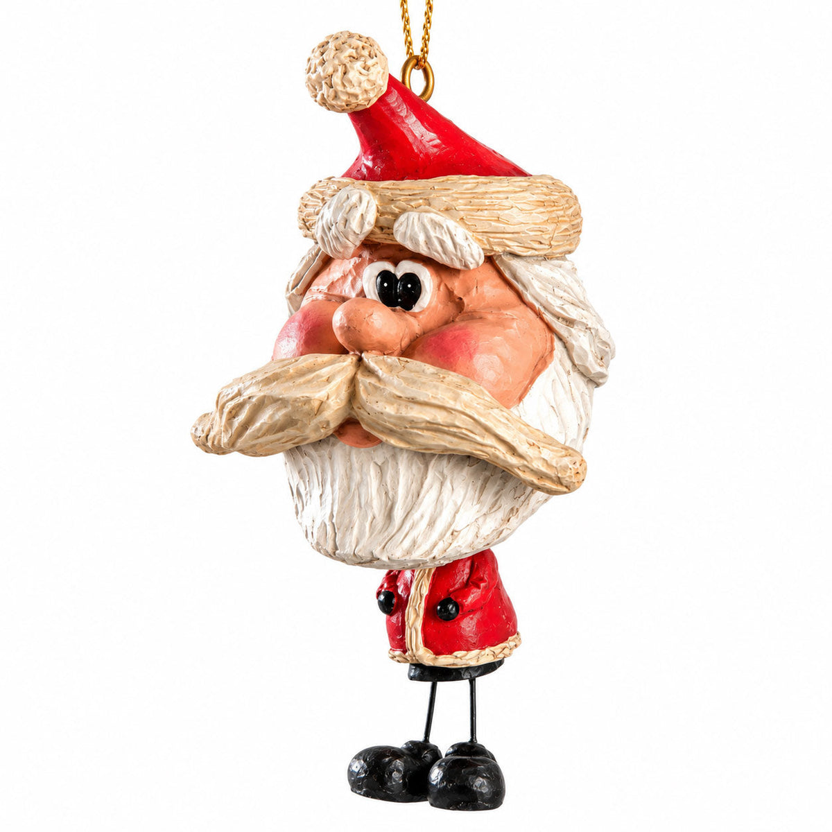Rough Beard Santa Ornament | Bert Anderson Collection