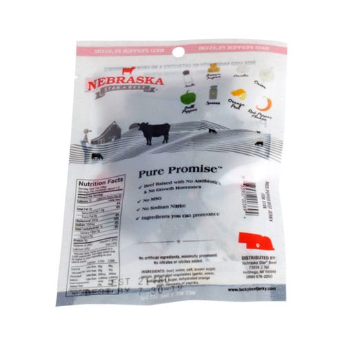 Red Pepper Beef Jerky | Pack of 24 | 1.5 oz | Nebraska Star Beef