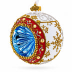 Vintage Retro Style Reflector on White Ball Christmas Ornament
