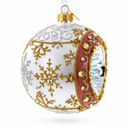 Vintage Retro Style Reflector on White Ball Christmas Ornament