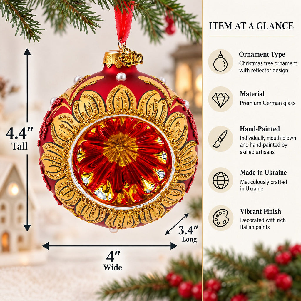 Red Ball Christmas Ornament