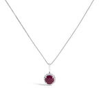 10K Gold Gemstone and 3/8 Cttw Diamond Halo Jewelry Set (Earrings, Pendant & Ring)