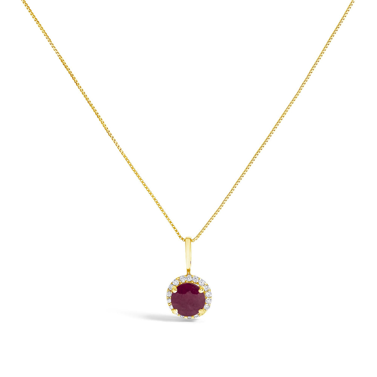 10K Gold Gemstone and 3/8 Cttw Diamond Halo Jewelry Set (Earrings, Pendant & Ring)