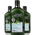 Avalon Organics Scalp Treatment Tea Tree Conditioner, 11 fl oz (Case of 3)