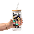 Born To Read Glass Cups