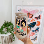 Born To Read Glass Cups