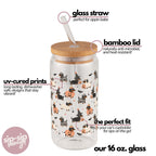Spooky Dachshunds Glass Cups